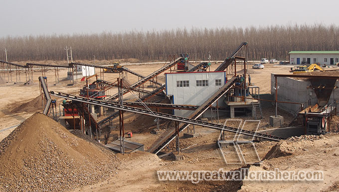 cone crusher works in crushing plant 