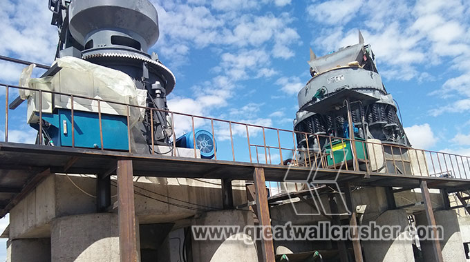 HPC hydraulic cone crusher for sale in crushing plant 
